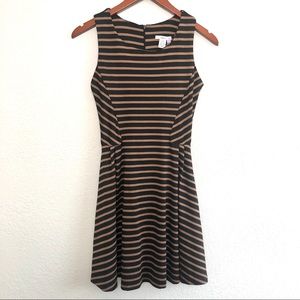 Bar III striped midi dress size medium